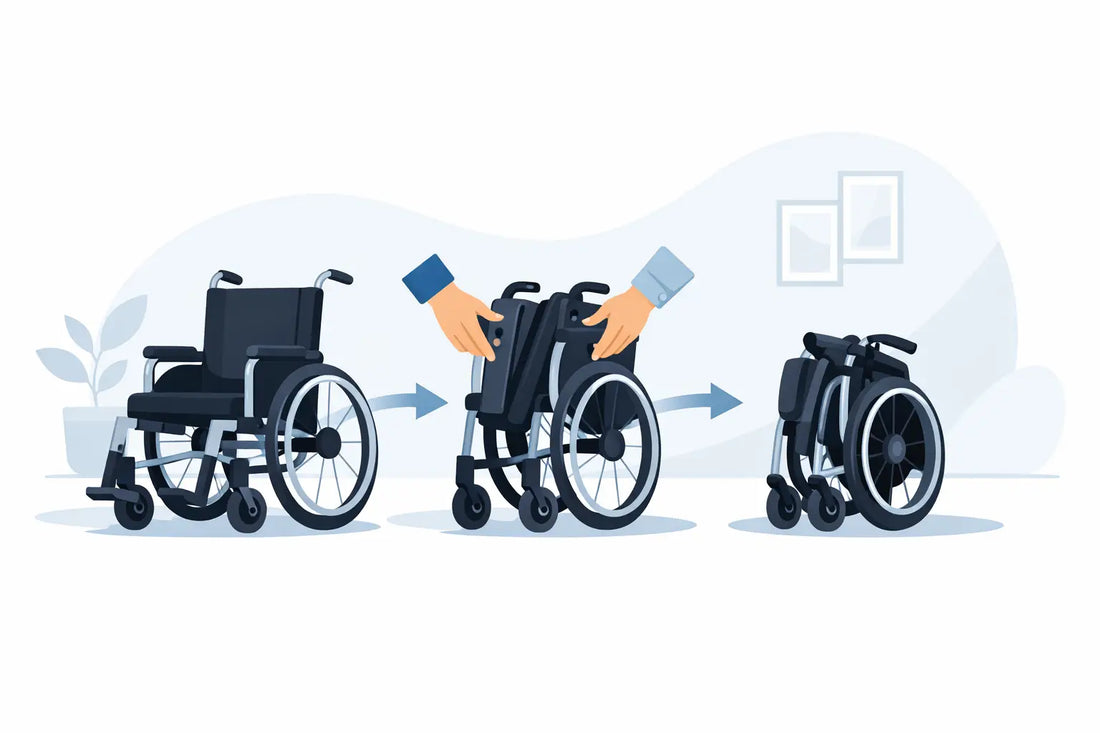 How to fold wheelchair korrekt og sikkert