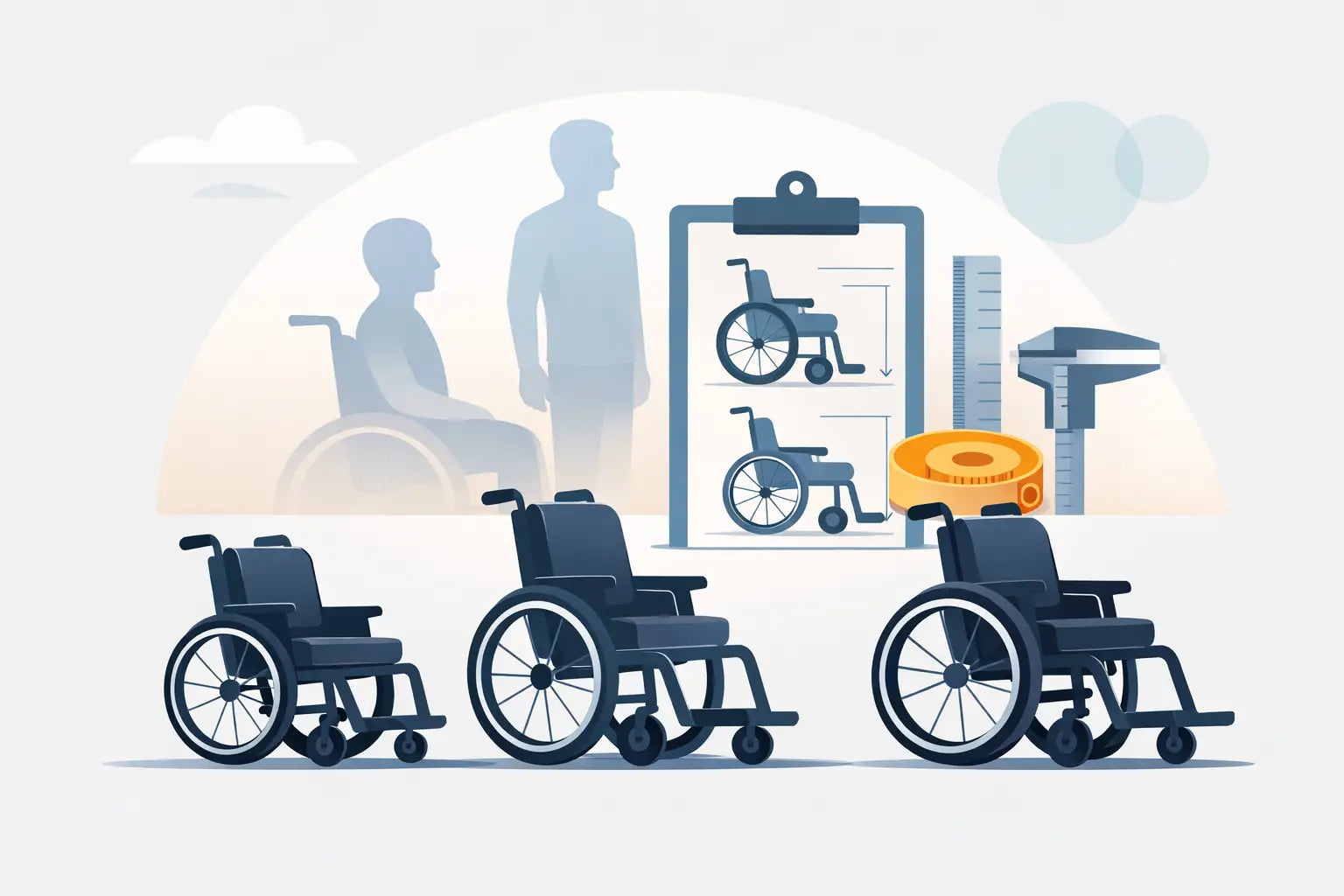 Wheelchair size guide: sådan vælger du rigtigt