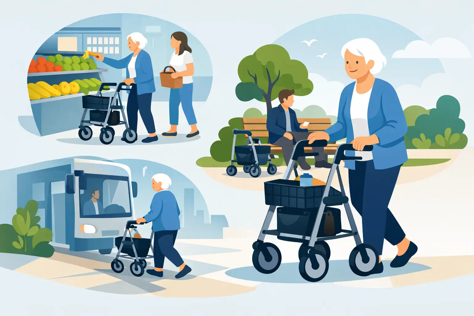 Hvad bruges en rollator til i hverdagen?